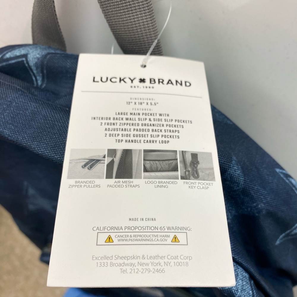 NWT Lucky Brand Backpack - Picture 2 of 9